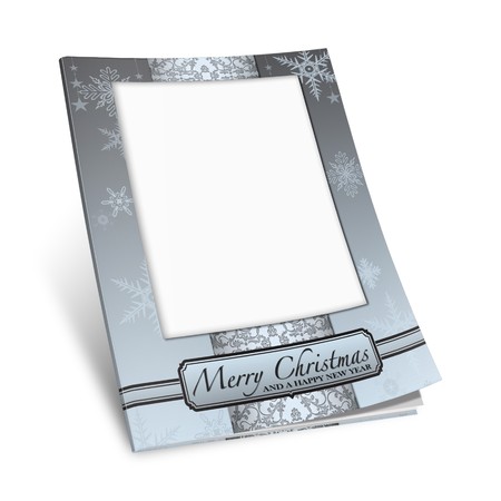 3d render christmas notebook on a white backgroundの写真素材