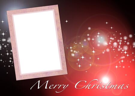 Ilustration of Christmas card to add your pictureの写真素材