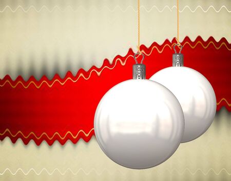 Christmas Balls background, illustration of Christmas Cardの写真素材