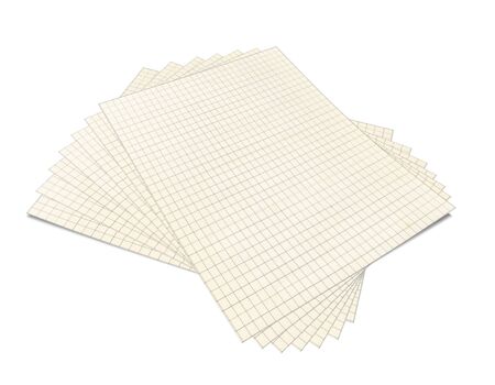 3D Illustration of Squared Notebook, journal, diaryの写真素材