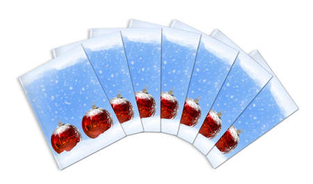 3d render christmas book on a white backgroundの写真素材