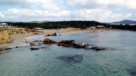 Views from Ibiza, Mediterranean island in Spainの写真素材