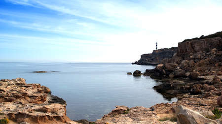 Views from Ibiza, Mediterranean island in Spainの写真素材