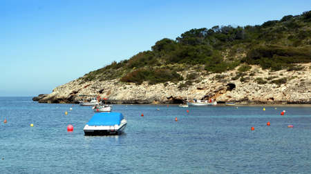 Views from Ibiza, Mediterranean island in Spainの写真素材