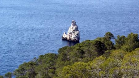 Views from Ibiza, Mediterranean island in Spainの写真素材