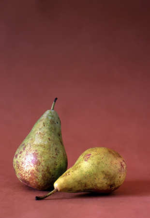 still life with two pearsの写真素材