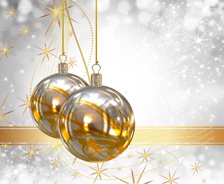 Christmas balls backgroundの写真素材