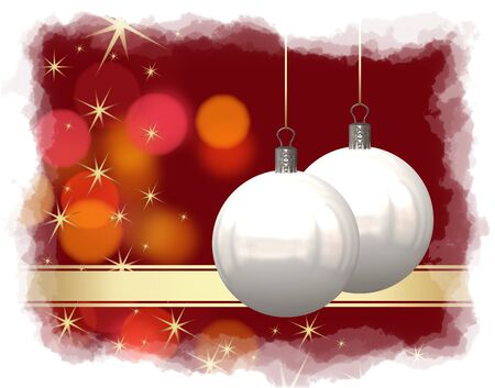 Christmas balls backgroundの写真素材