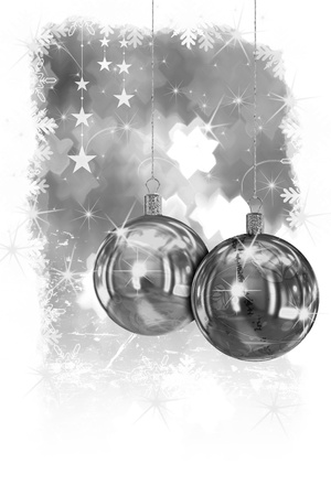 Christmas balls backgroundの写真素材
