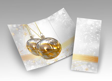 Illustration of Isolated Christmas brochure, greeting cardの写真素材