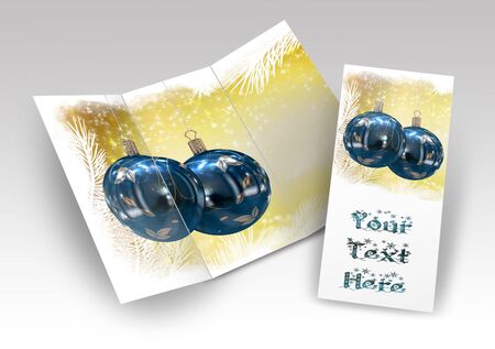 Illustration of Isolated Christmas brochure, greeting cardの写真素材