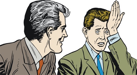 illustration of a businessman, drawn in comic styleの写真素材