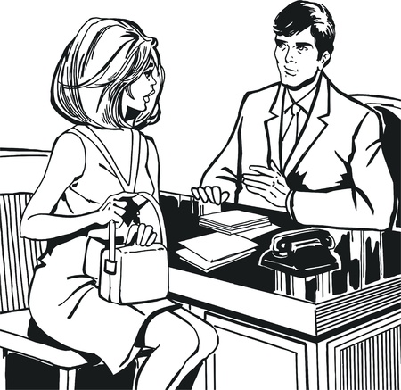 vintage Illustration ,isolated romantic couple of loversの写真素材