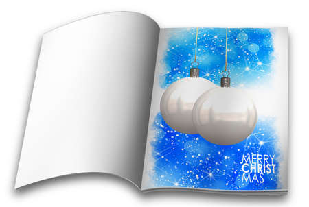 Collection of Isolated Christmas balls picture booksの写真素材