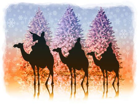 Christmas balls card illustration の写真素材
