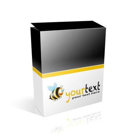 box on white backgroundの写真素材