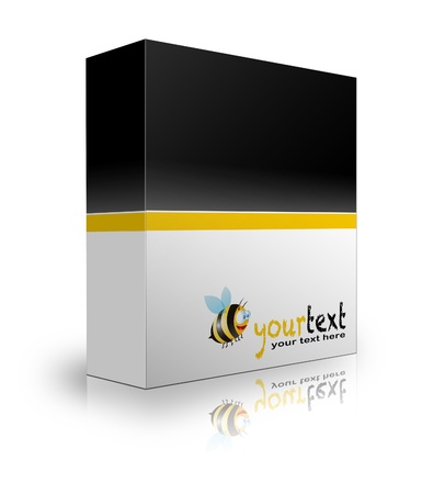 box on white backgroundの写真素材