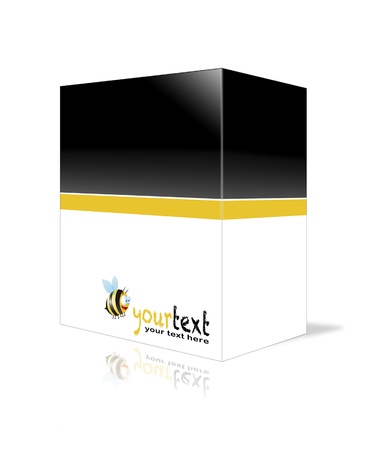 box on white backgroundの写真素材