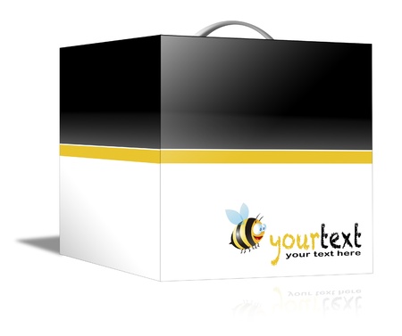 box on white backgroundの写真素材