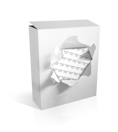 box on white backgroundの写真素材