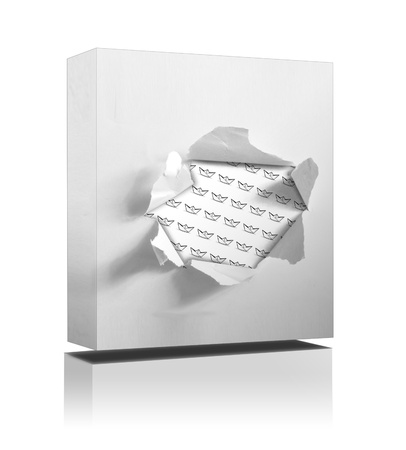 box on white backgroundの写真素材