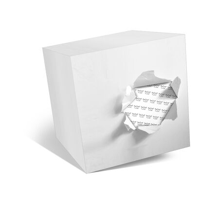 box on white backgroundの写真素材