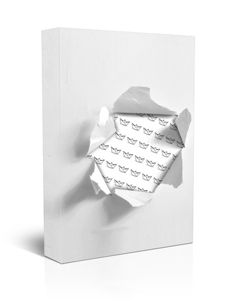 box on white backgroundの写真素材