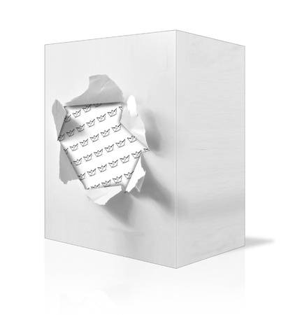 box on white backgroundの写真素材