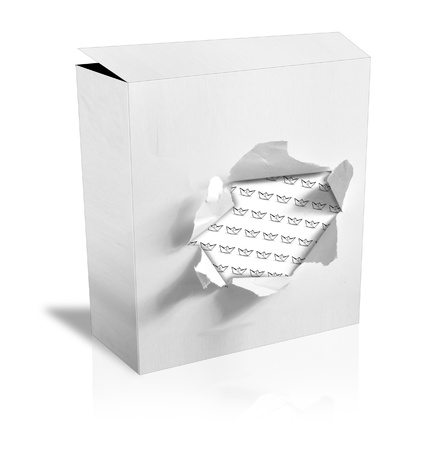 box on white backgroundの写真素材
