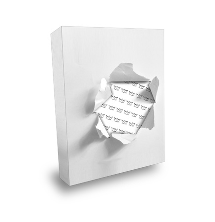 box on white backgroundの写真素材