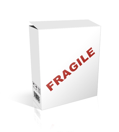 box on white backgroundの写真素材