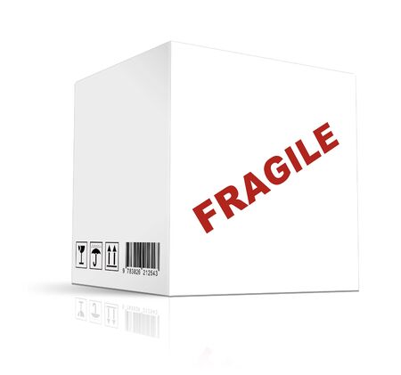 box on white backgroundの写真素材