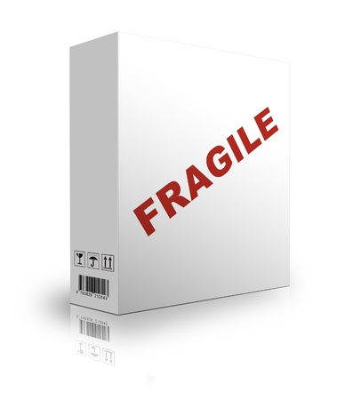 box on white backgroundの写真素材