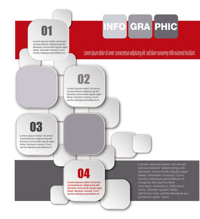 Infographic template のイラスト素材