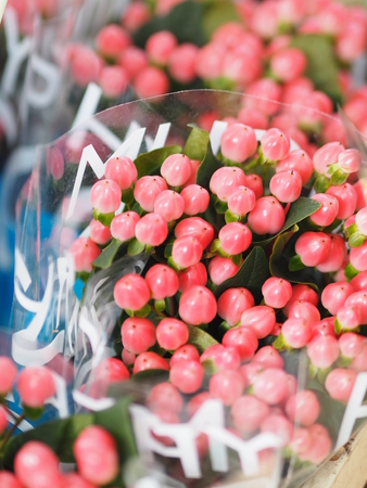 Close up Red Flower bouquetの写真素材