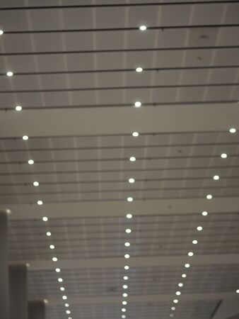 Bokeh from taking a light bulb on the ceiling photo bright lightingの写真素材