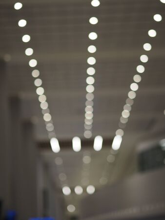 Bokeh from taking a light bulb on the ceiling photo bright lightingの写真素材