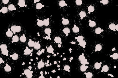 Splash and drop White color on black background, Paint splashes of various colors. Splash paint,...