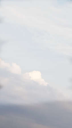 Blue sky with cloud background nature, vertical