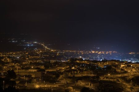 Night view of Baza (Granada)の写真素材