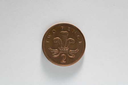 Brirish currency - 2p pieceの写真素材