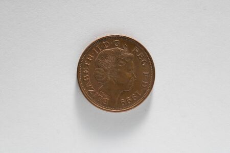 Brirish currency - 2p pieceの写真素材