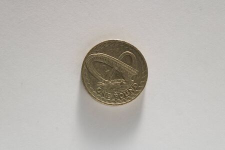 British currency - one pound coinの写真素材