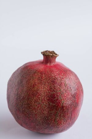Pomegranate isolated on white background. Clipping Path. Full depth of fieldの写真素材