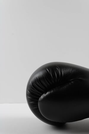 boxing glove on white background writing spaceの写真素材
