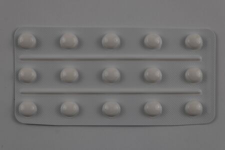 tablet of pills. photography of medicinal productsの写真素材