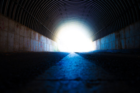 Light at the end of the tunnelの写真素材