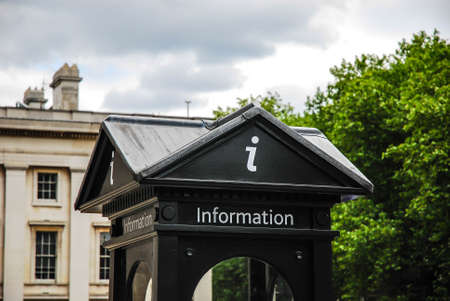 Information sign of london city for tourist at boothの写真素材