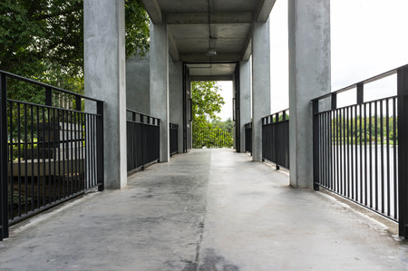 empty modern walkway with natural styleの写真素材