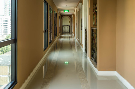 inside of apartment corridor decoration with classic styleのeditorial素材